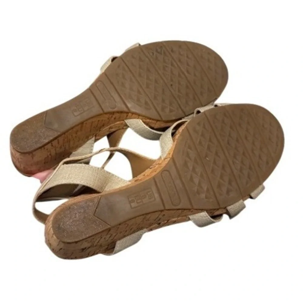 Aerosoles Heelrest Cork Wedge Sandals Slingback Comfort Shoes 8M‎